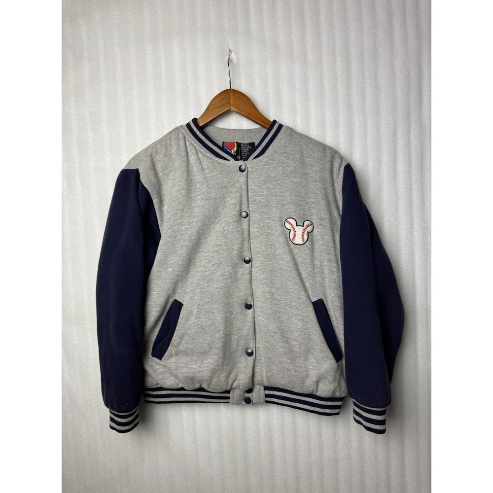 Vtg Disney Mickey Unlimited Varsity Jacket Baseball Jerry Leigh Size S Unisex
